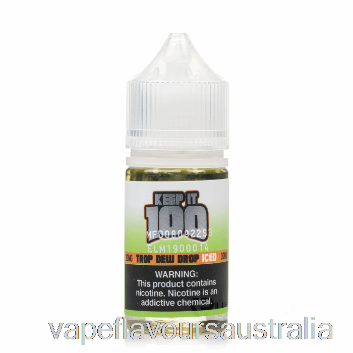 Vape Flavours Australia Iced Trop Dew Drop - Keep It 100 Salts - 30mL 50mg